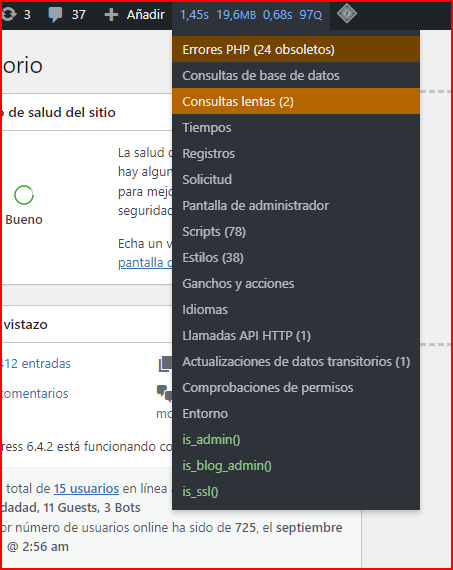 solución error wordpress generalizado