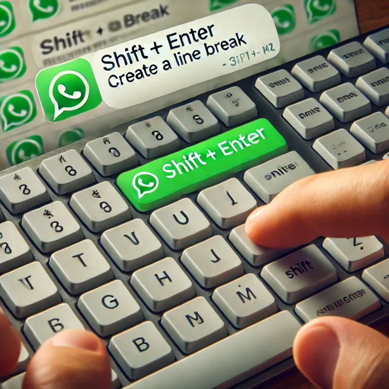 Cómo se hace un salto de línea en WhatsApp Web