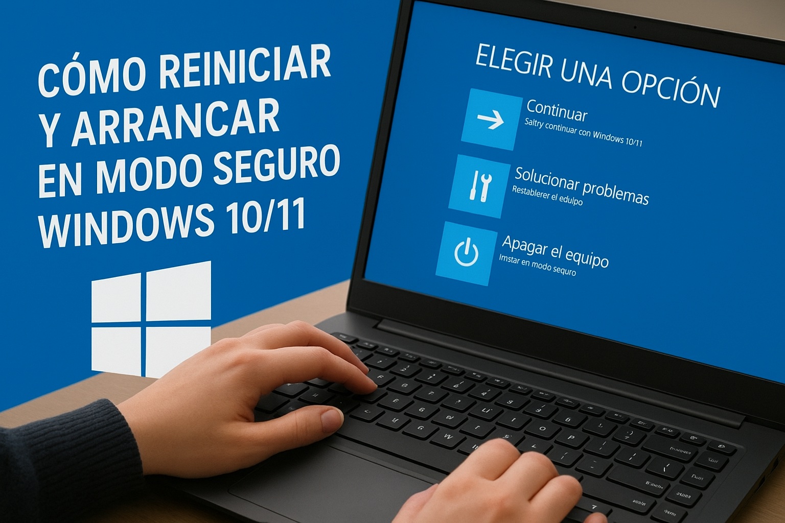 Cómo Reiniciar e iniciar windows en modo seguro Windows 10/11