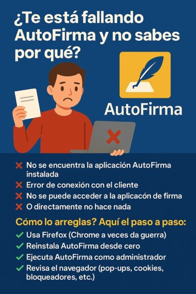 Se puede usar autofirma sin certificado digital