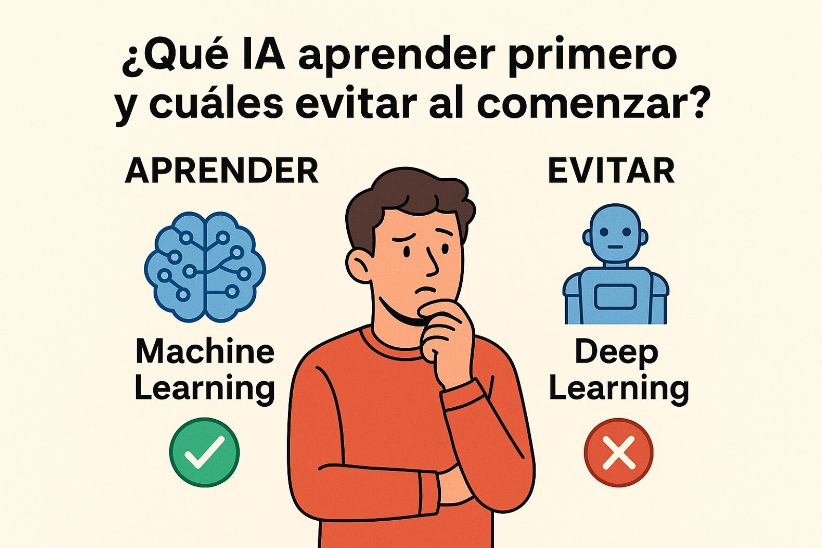 Qué IA aprender primero y cuáles evitar al comenzar