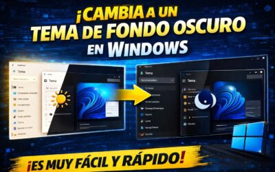 Cómo cambiar a un tema de fondo oscuro en Windows